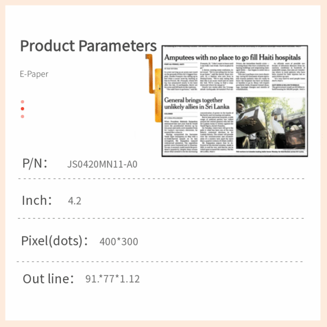4.2-Inch E-Paper display