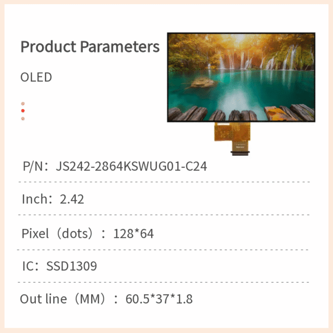 2.42-inch OLED Display Module offers sharp